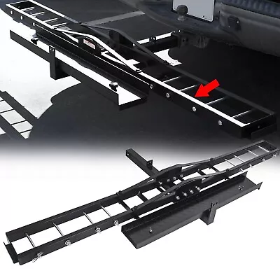 Motorcycle Carrier Scooter Dirt Bike Hitch Mount 600LBS Rack Ramp • $80.69