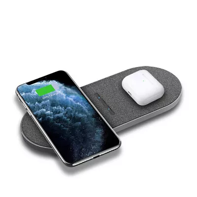 Dual 15W 2IN1 Portable  Wireless Charger Charging Station For Apple IPone13 12 • $25.95