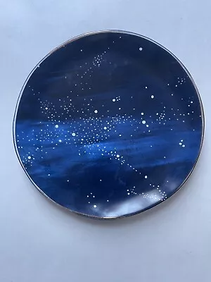 West Elm Constellation Galaxy Night Salad Lunch Plate Blue 8” • $20