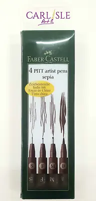 Faber-Castell Pitt Artist Pen Set - Sepia • £13.10