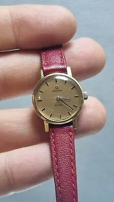 Vintage Mechanical Omega Meister Lady Gold Watch  .17 Jewels • $185.29