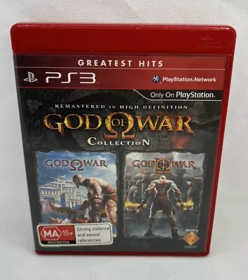 God Of War Collection Mint 1 & 2 HD Remastered PS3 W/Manual Free Postage • $84.95