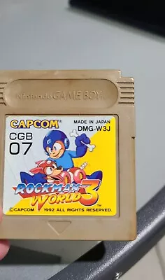 Mega Man World 3 Gameboy Japan Import US SELLER Region Free Rockman 3 Game Boy • $5.50