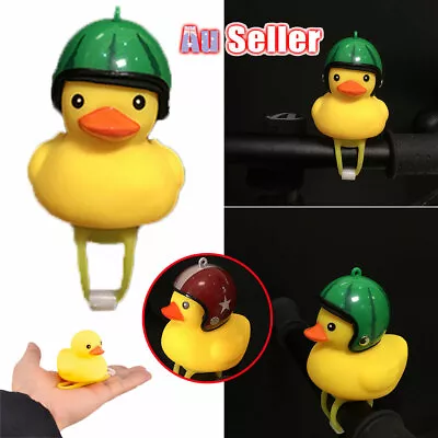 Cycling Light Bike Riding Accessories Moto Road Duck Helmet Bicycle Bell Yellow • $10.55
