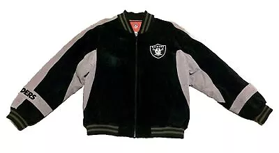 Oakland Raiders Leather Jacket — Size Men’s XL • $99.99