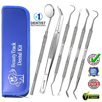 £2.95 • Buy Dental Teeth Cleaning Kit Multi Floss Plaque Remover Care Tooth Scraper Tools