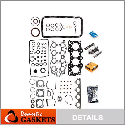 Engine Re-Ring Kit Fit 90-01 Acura Integra B18A1 B18B1 • $149.99