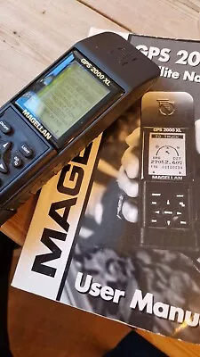 Magellan GPS 2000 XL Hand-held Satellite Navigator + Manual • £10.50