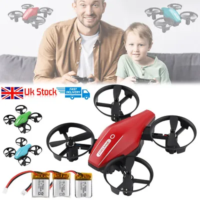 3Battery Mini Nano RC Drone For Kids Gift Portable Pocket Quadcopter Helicopter • £23.98