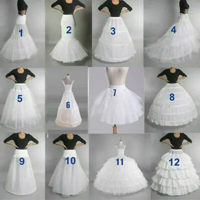 Bridal Wedding Petticoat Hoop Crinoline Prom Underskirt Fancy Skirt Petticoat • $15.74