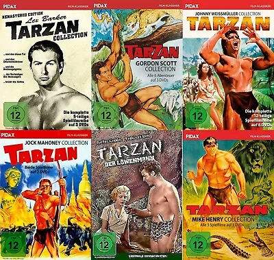 TARZAN 29 Klassiker LEX BARKER Gordon Scott JOHNNY WEISSMÜLLER Mahoney HENRY DVD • £129.48