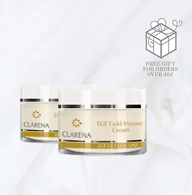 £29 • Buy Clarena EGF Rejuvenating Anti Wrinkle Gold Mousse Cream 50ml