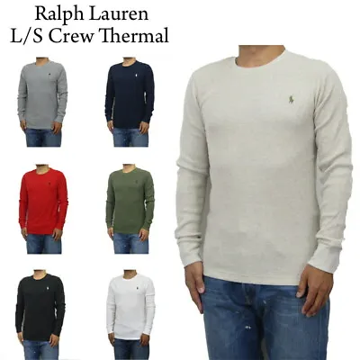 $59.99 • Buy Polo Ralph Lauren Long Sleeve Solid Crewneck Thermal Waffle Pullover Shirt