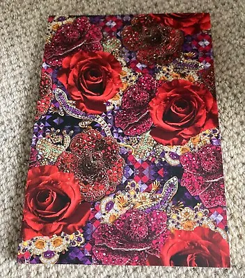 Matthew Williamson Rare Red Precious Rose And Jewel Print Notebook 2013 • £15