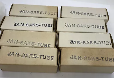 $69.88 • Buy (8) Vintage JAN  JRC- 6AK5    Tubes  In Origal Case (4-39) TESTED