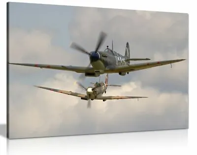 £39.99 • Buy Raf Supermarine Spitfires Canvas Wall Art Picture Print