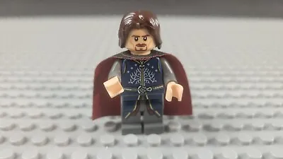 Lego Lord Of The Ring Lor066 Aragorn - Dark Red And Black Cape (Ship Saturday) • $50