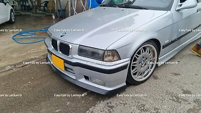 2dr 4dr BMW E36 M3 Bumper Front Splitter Lip Spoiler Abs Plastic Fits M3 Style • $145