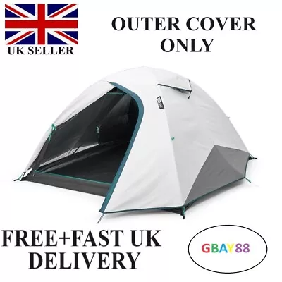 Quechua Camping Tent 3 Man Mh100 Fresh And Black - OUTER COVER ONLY • £29.99
