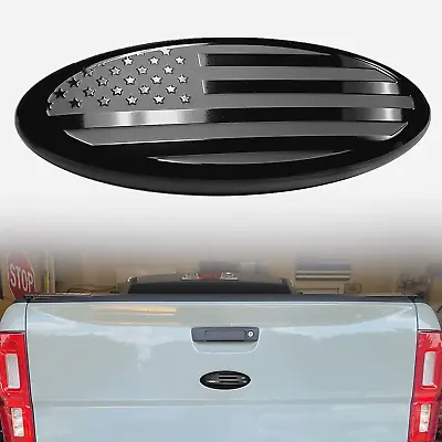 $12.69 • Buy 7inch Black FRONT GRILLE Tailgate US Flag Oval Emblem Badge For Ford F-150 F-350