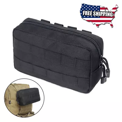 Tactical MOLLE Pouch Horizontal Admin Pouch EDC Pouch Utility Tool Storage Bag • $13.49