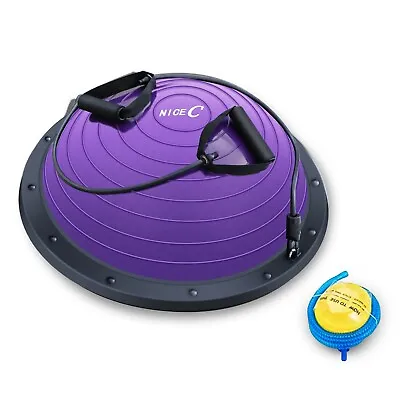 $65.99 • Buy 23  Yoga Ball Resistant Balance Trainer Gym Fitness Strength Exercise W/Pump 