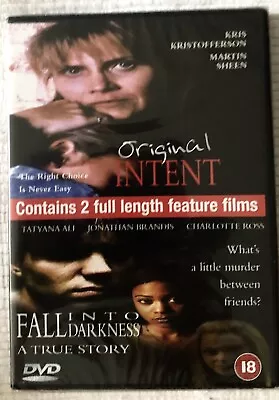 DVDs  / ORIGINAL INTENT /  FALL INTO DARKNESS  2 FILMS ( New ) • £0.99