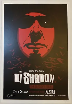 2006 DJ Shadow & Mos Def - Melbourne Lithograph Concert Poster By Craig Phillips • $49.90