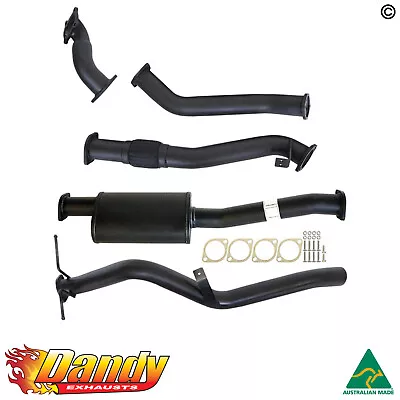 3 Inch Full Exhaust With Muffler To Suit Navara D22 2.5L YD25DD-TI 4WD • $715