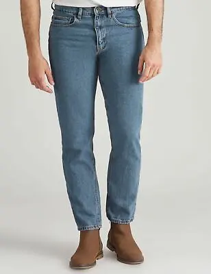 RIVERS - Mens Jeans - Blue Full Length - Cotton Pants - Denim Work Clothes • £15.96