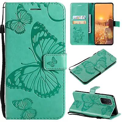 $10.34 • Buy For Sony Xperia 10III 8 10 Butterfly Embossed PU Leather Flip Wallet Case Cover