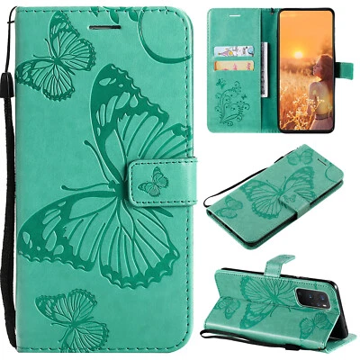 $11.54 • Buy For Sony Xperia 10III 8 10 Butterfly Embossed PU Leather Flip Wallet Case Cover
