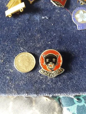 £4 • Buy 1970s Black Panther  Motorcycle Enamel Pin Badge