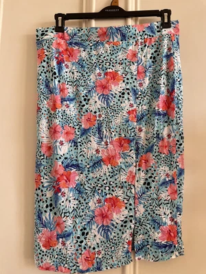 £3.99 • Buy Leopard Print Tropical Skirt Size 16. Great For Summer And Holidays 