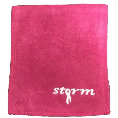 $14.70 • Buy Storm Bowling Shammy Leather Pink Oil Removing Pad