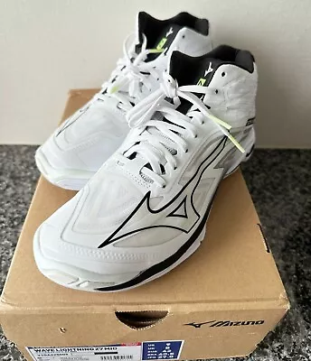 MIZUNO Volleyball Shoes WAVE LIGHTNING Z7 MID V1GA225009 White US 9 JP 27 Mens • $99
