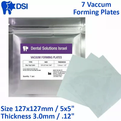 $29.90 • Buy DSI Dental Clear Hard Orthodontic Retainer Splint Vacuum 7 Plates 3.0mm/.12 