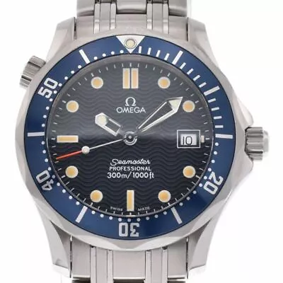 With Paper OMEGA Seamaster 300m 2561.80 Date Quartz Boy's Watch P#129866 • $2590.47