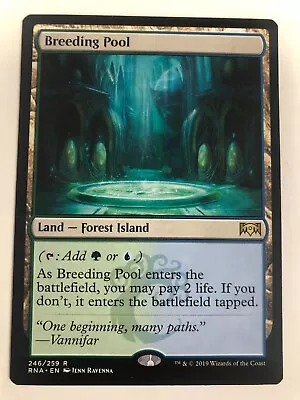 MTG 1x Breeding Pool - Ravnica Allegiance 2019 NM Magic The Gathering - 704 • $17.99