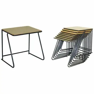 1 Of 20 British Military Army Stacking Desk Tables Full Sized Stainless Steel • $87.03