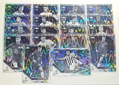 2022 Topps Chrome UEFA Champions League Ray Wave RC Lot Of 18 • $1