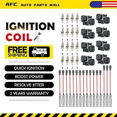 UF359 8*Ignition Coil+16*Spark Plugs+16Wires For Mercedes-Benz CLK ML E320 E430  • $170