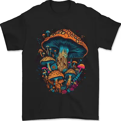 Psychedelic Magic Mushrooms LSD Trippy Mens T-Shirt 100% Cotton • $10.57