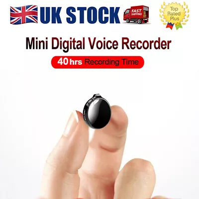 Digital Voice Activated Recorder Mini Audio Recording Device MP3 Dictaphone UK • £34.39