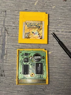 Pokemon Yellow Pikachu Edition (Game Boy 1999) *Good Battery* Authentic Tested • $59.99