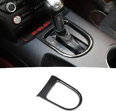 Gear Shift Panel Trim Interior Accessories For Ford Mustang 2015+ Carbon Fiber • $17.49