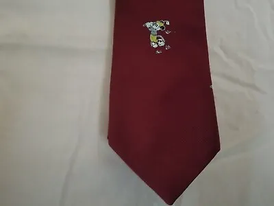 Mickey MOUSE Tie Playing Golf  Cervantes Walt Disney Made In Usa • $6.99