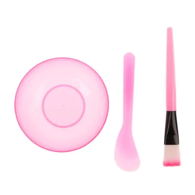 Homemade Makeup Beauty DIY Facial Face Mask Bowl  Spoon Brush Stick Tool Set New • £2.81