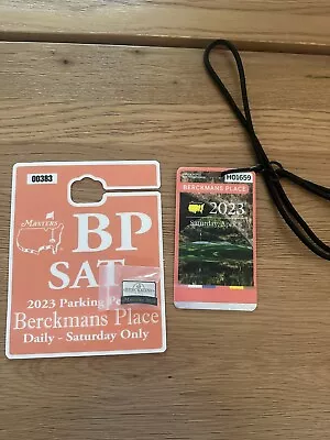 2023 Masters Badge Pin And Parking Pass  - Berkman’s Place • $150