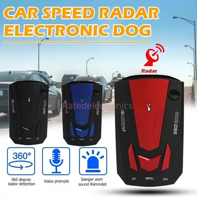 Car V7 16 Band Laser Radar Detector GPS Camera 360 Anti-Police Voice Alert Speed • $10.99